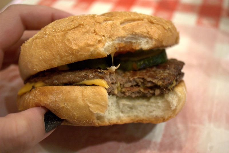 Billy goat tavern double cheeseburger