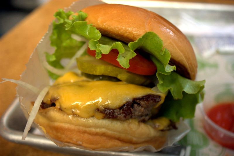Shake shack double cheeseburger