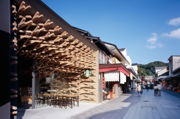 Dazaifu Tenmangu shrine Starbucks in Japan: Starbucks via Wired