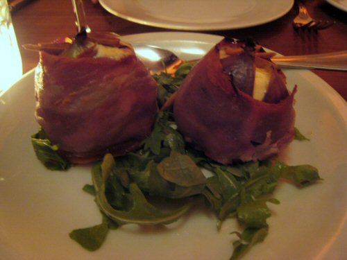 Bar uriarte pancetta wrapped figs