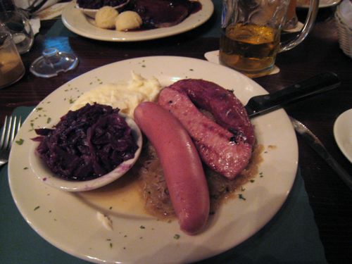 Killmeyers sausage plate