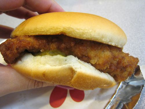 Chick fil a sandwich