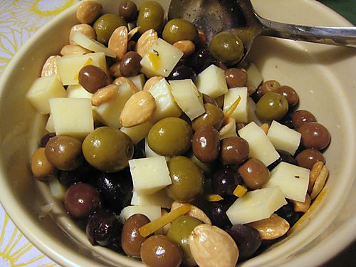 Manchego and olives