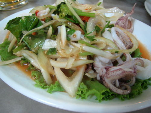 Diandin leluk seafood salad