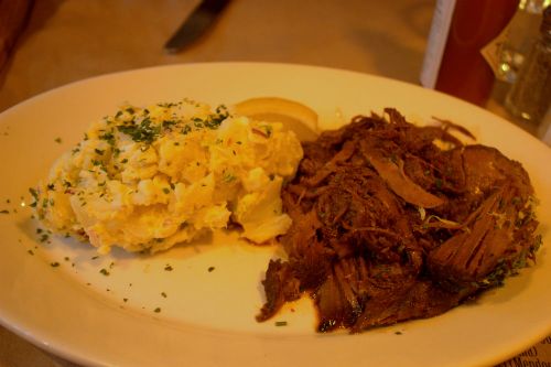 Butcher bay pulled pork & potato salad