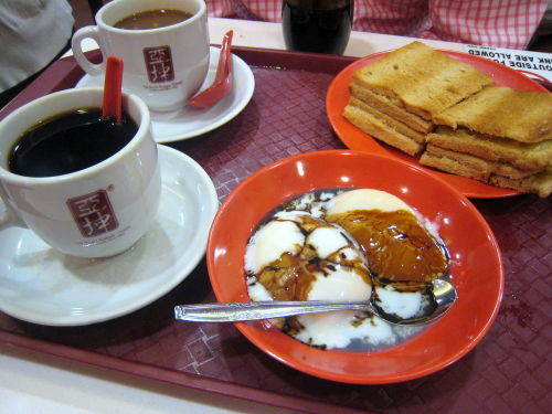 Ya kun kopi kaya toast and egg