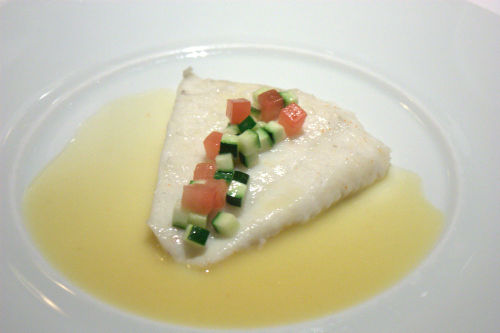 Jean georges turbot with chateau chalon sauce