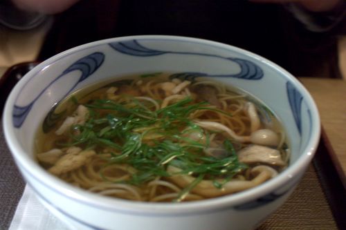 Matsugen mushroom soba