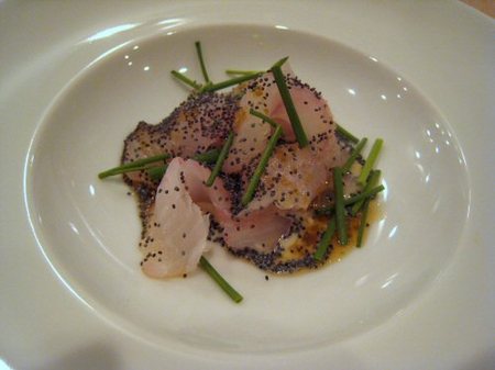 Momofuku_ko_fluke_sashimi_with_spic