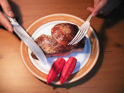 Papercraft steak