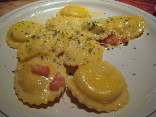 Carrabba's lobster ravioli