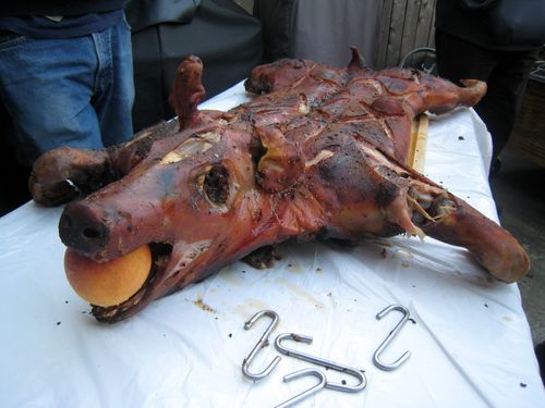 Roast pig