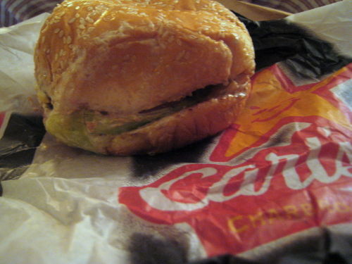 Carl's jr double cheeseburger