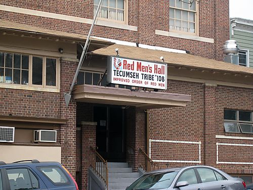 Red men's hall