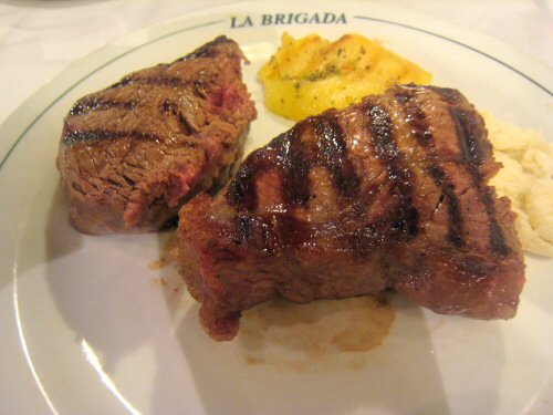 La brigada lomo and bife de chorizo