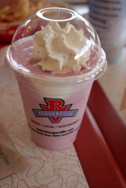 Burgerville blackberry shake