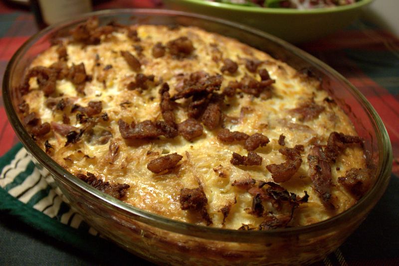 Sauerkraut duck confit gratin