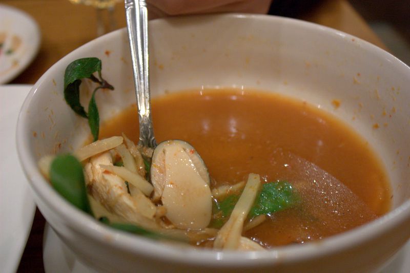 Spoon thai curry remains
