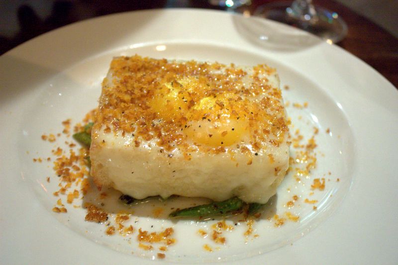 Inoteca truffled egg toast with bottarga