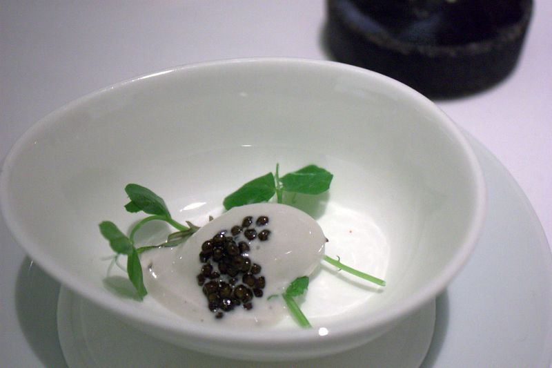Corton uni, black konbu gelée, caviar part 2