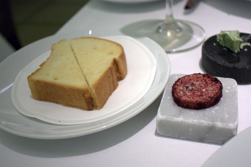 Corton foie gras, smoked beet, blackberry, plum kernel oil part 2
