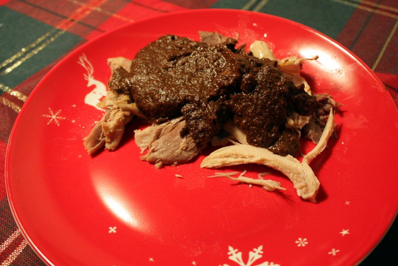Belated thanksgiving turkey mole