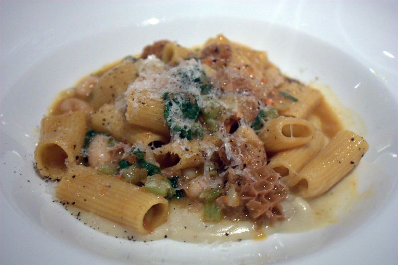 Convivio rigatoni, marsala braised tripe, cannellini beans, spinach, pecorino grand cru