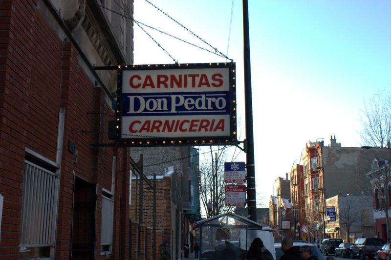 Carnitas don pedro sign