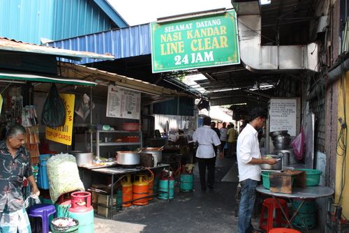 Line clear nasi kandar entrance