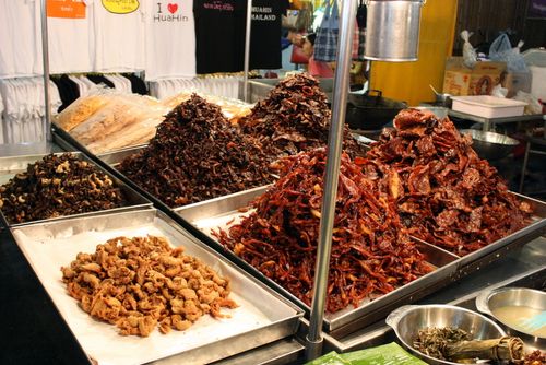 Hua hin night market dried meat
