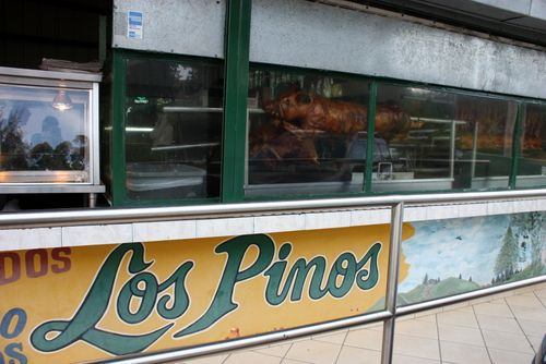 Los pinos front window