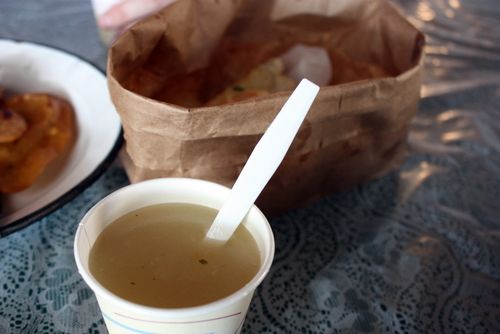 Casita blanca chicken soup & bread bag