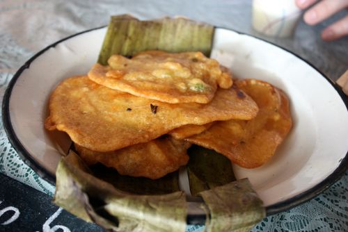 Casita blanca scallion fritters