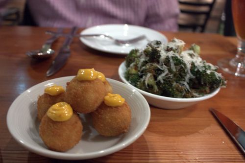 The vanderbilt croquettes & broccoli