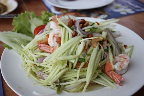 La mer seafood papaya salad