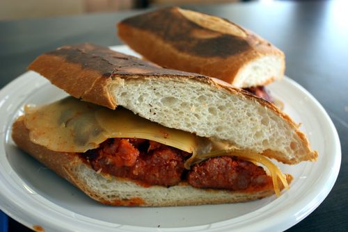 Kasalta chorizo & cheese sandwich