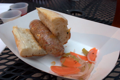 St. anselm sausage sandwich