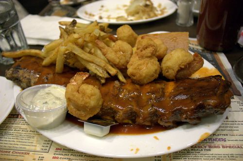 Dallas bbq ribs & shrimp