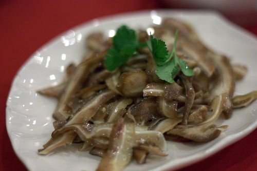 Hunan house pig's ear salad