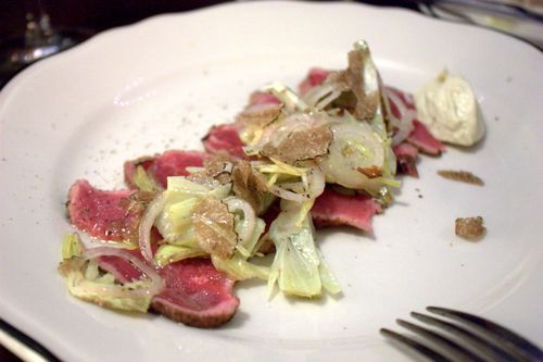 Joe beef venison carpaccio