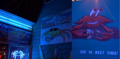 Crab deck signage