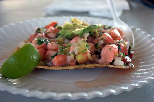 Ceviche tostada