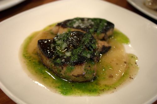 La cuchara de san telmo foie con jalea de manzana