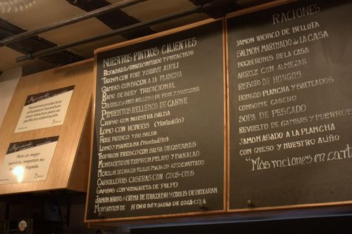 Casa senra menu