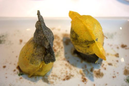 Arzak cromlech y cebolla con té y café