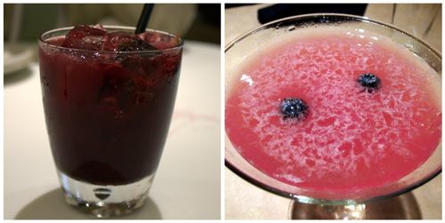 Blueberry cocktails