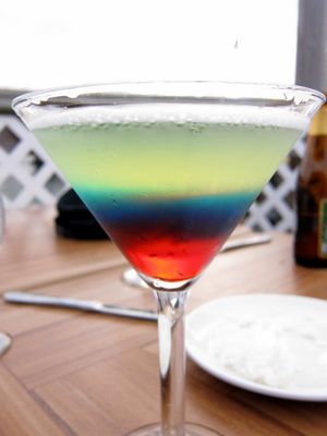 Thai rock rainbow martini