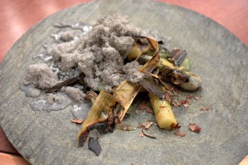 Town house barbecued leeks Town house barbecued leeks