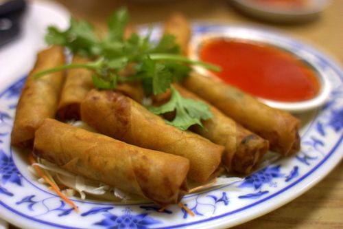 Bo ky spring rolls