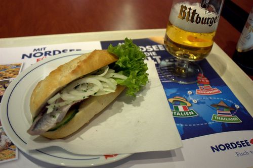 Nordsee pickled fish sandwich